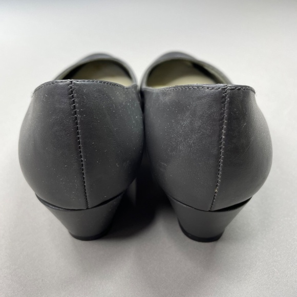 NEW Naturalizer Heels Womens 9 gray faux leather kitten pump classic slip on - Picture 6 of 14